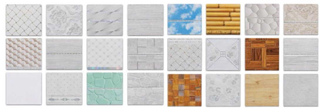 Dragon PVC ceiling board colour and design chart
