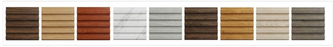 Dragon WPC wall panel finish chart